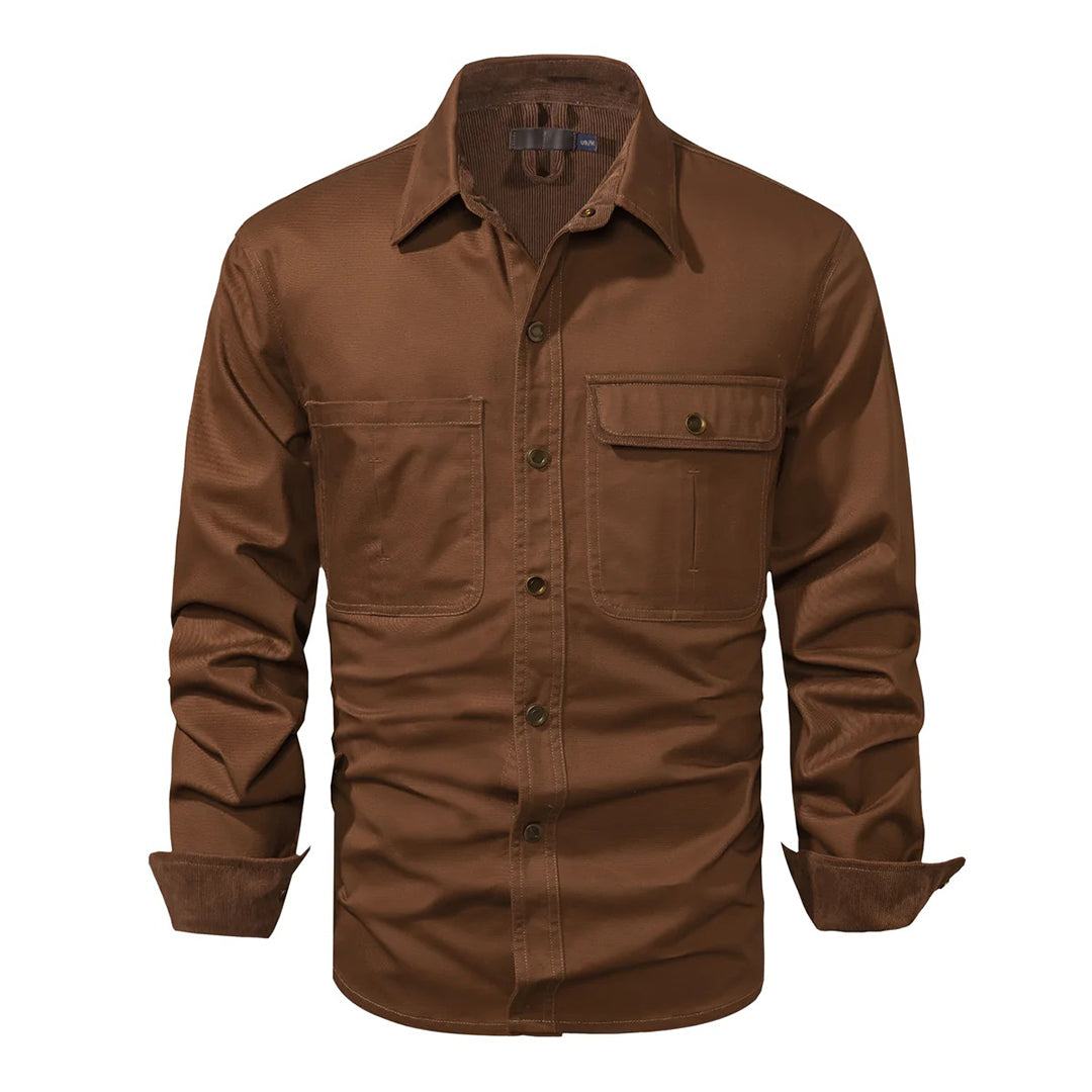 Chemise à manches longues Oliver avec boutons et col structuré