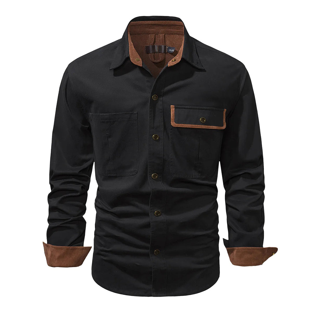 Chemise à manches longues Oliver avec boutons et col structuré