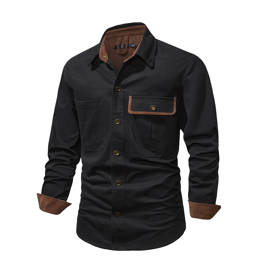 Chemise à manches longues Oliver avec boutons et col structuré