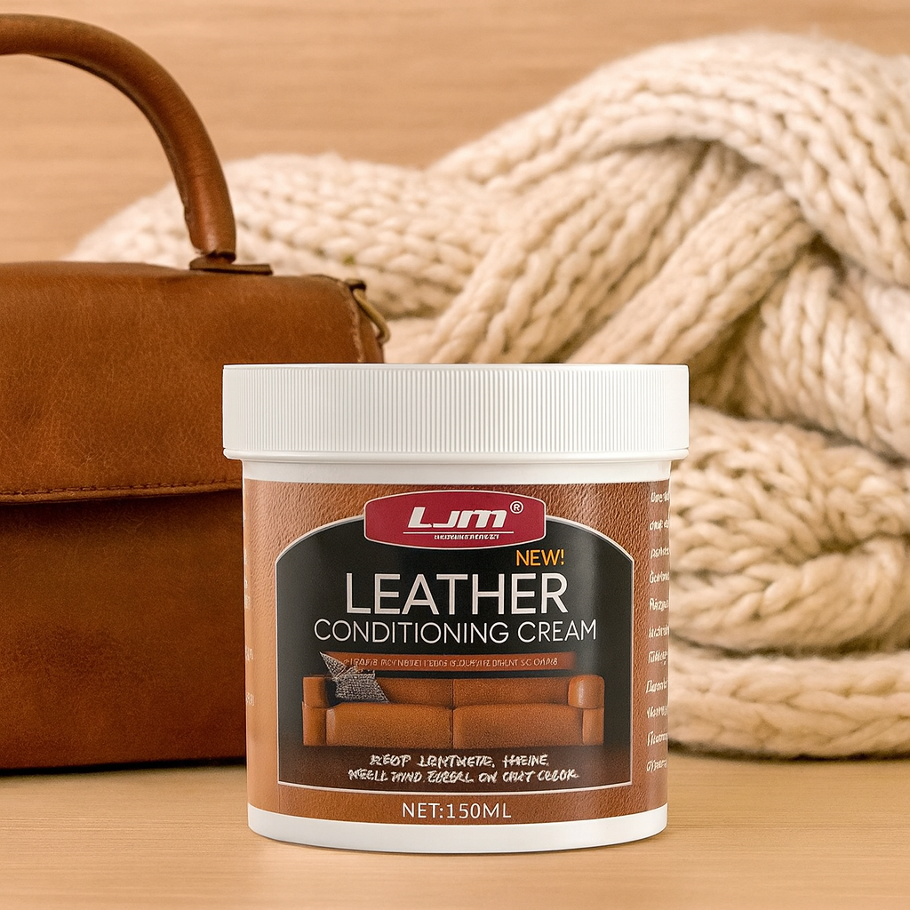 PureGloss | Kit d'entretien du cuir avec éponge de polissage pour chaussures, sacs, sièges de voiture et vestes