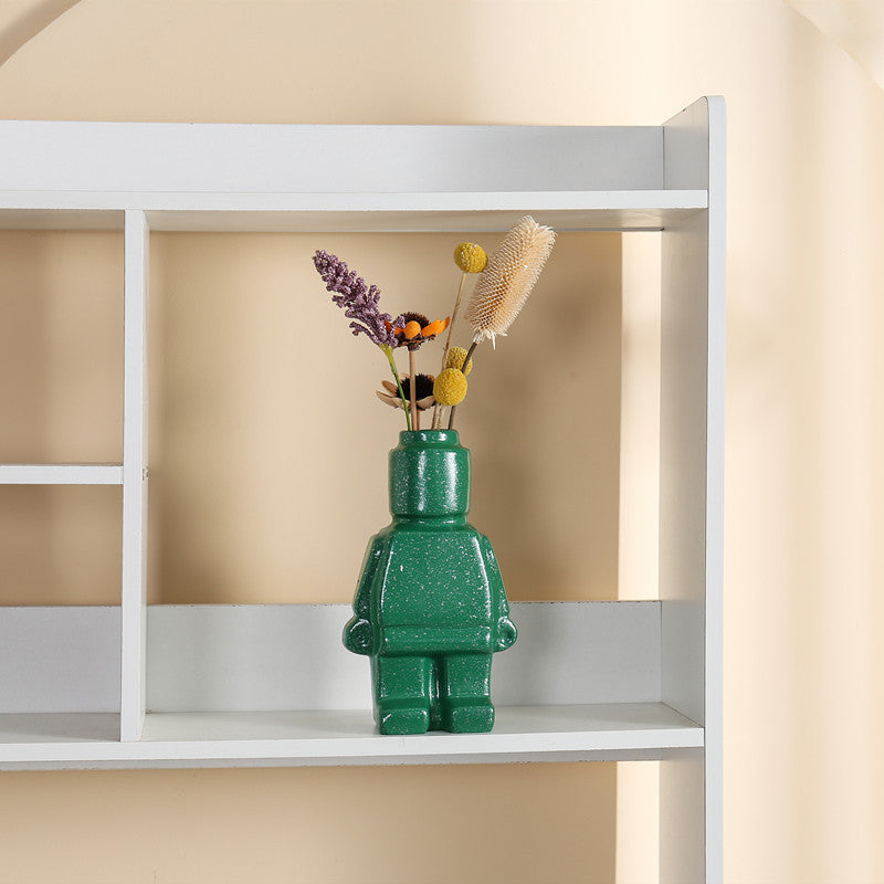 RoboBloom Pots de Fleurs Robot Modernes – Décoration Unique pour Votre Maison