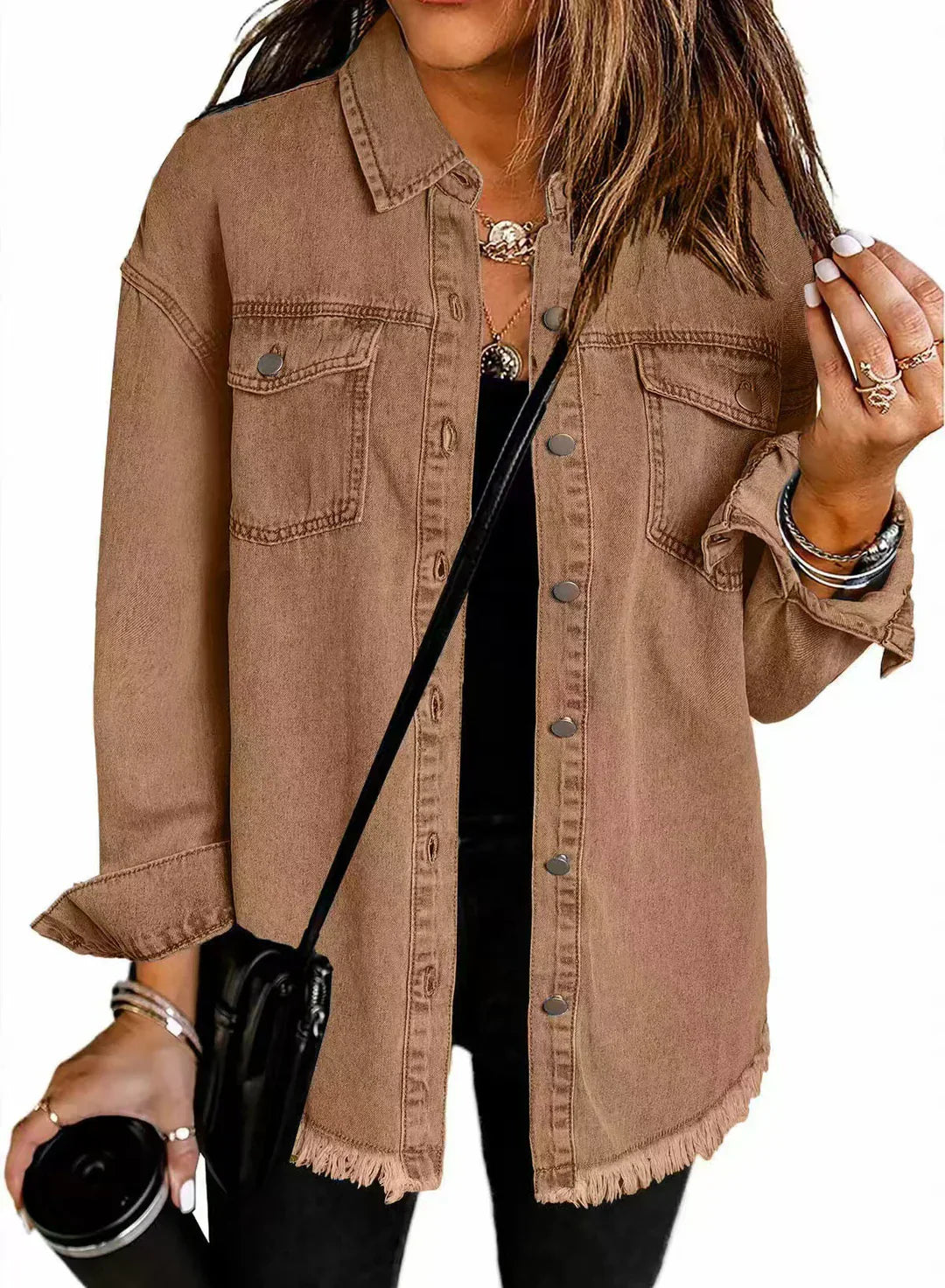 Veste en jean classique pour femmes pour tous les jours