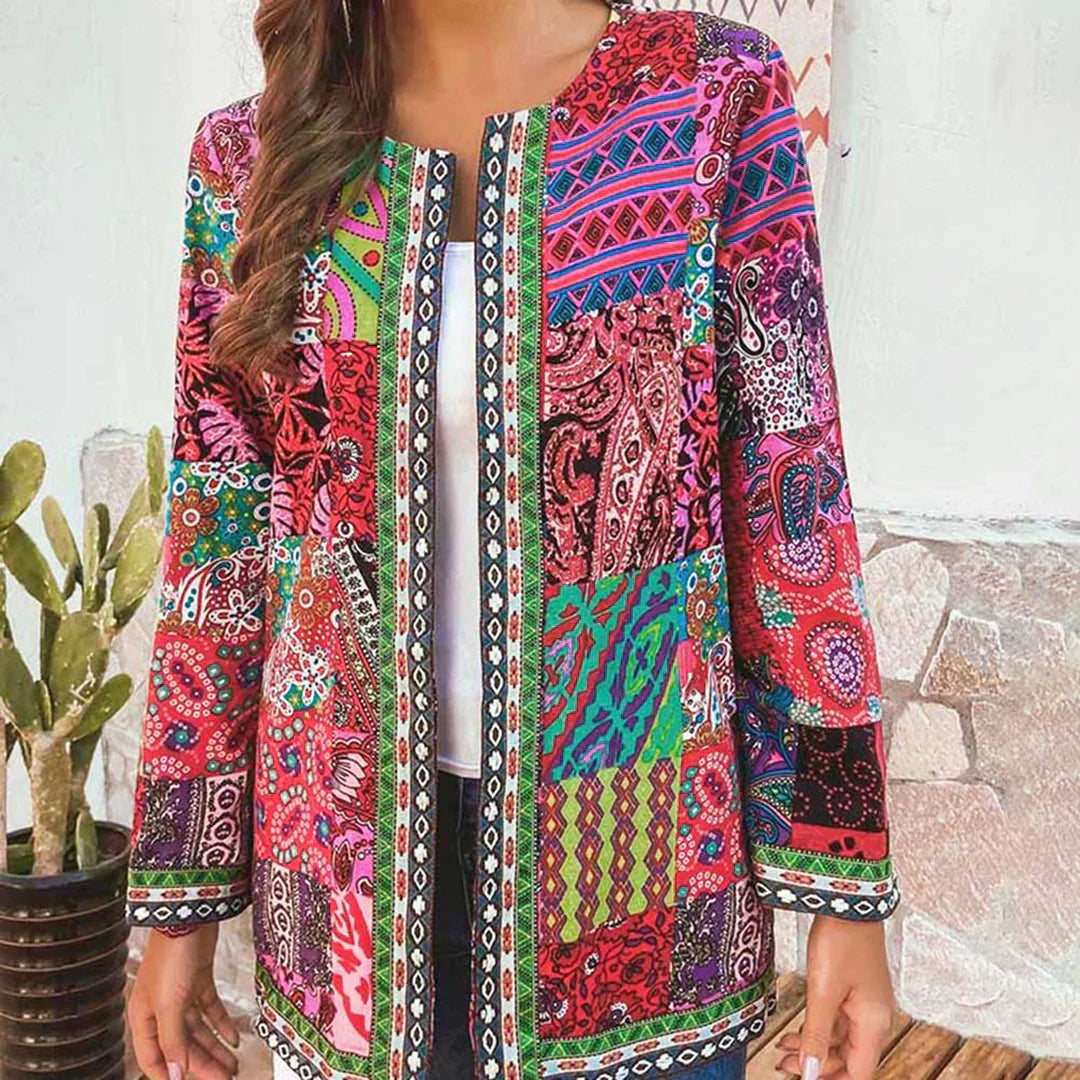 Alma – Cardigan Classique avec Encolure Ronde et Devant Ouvert