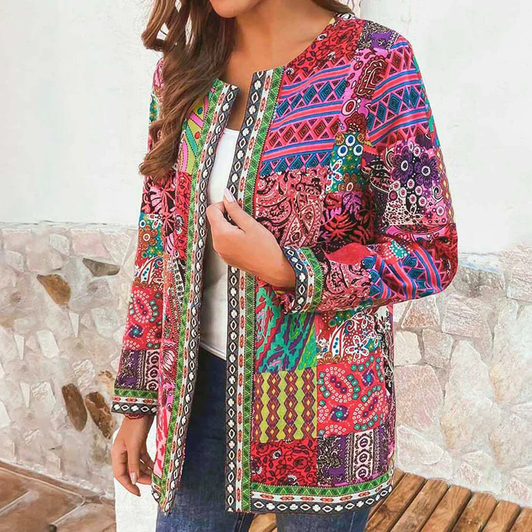 Alma – Cardigan Classique avec Encolure Ronde et Devant Ouvert