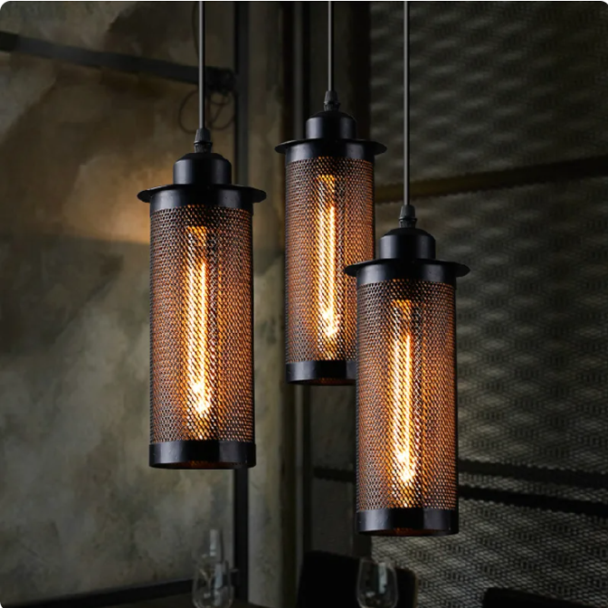 RetroLight - Lampe suspendue rétro unique avec câble réglable