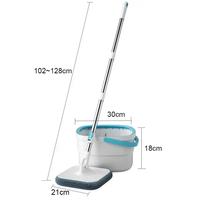 SpinMate - Système de seau et de moppe à rotation mains libres
