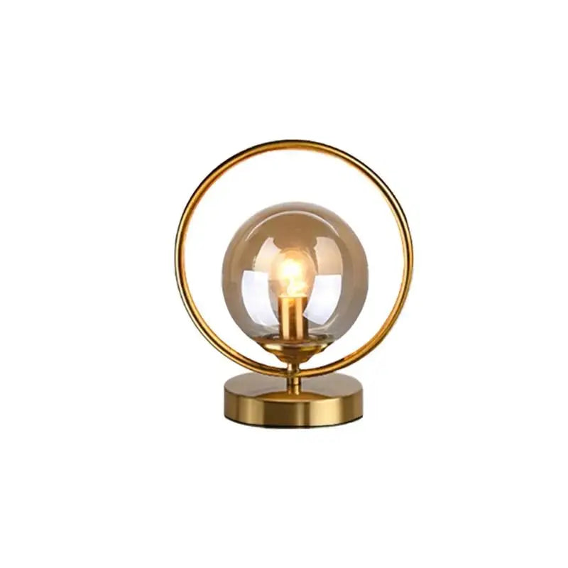 ÉléganceGlow Lampe en Verre – Design Élégant avec Détails en Laiton