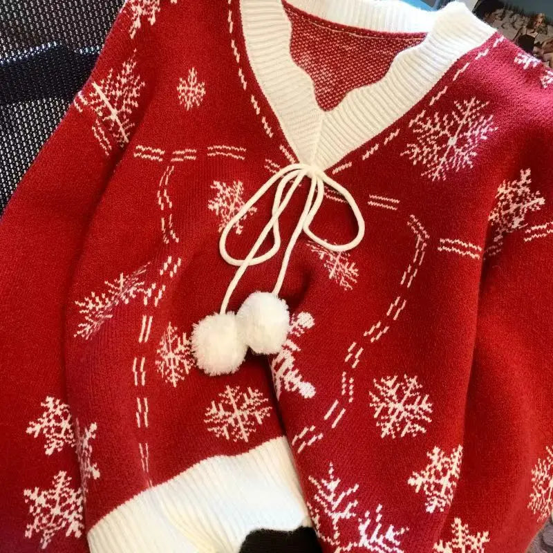 Jessica - Pull en Flocon de Neige de Noël