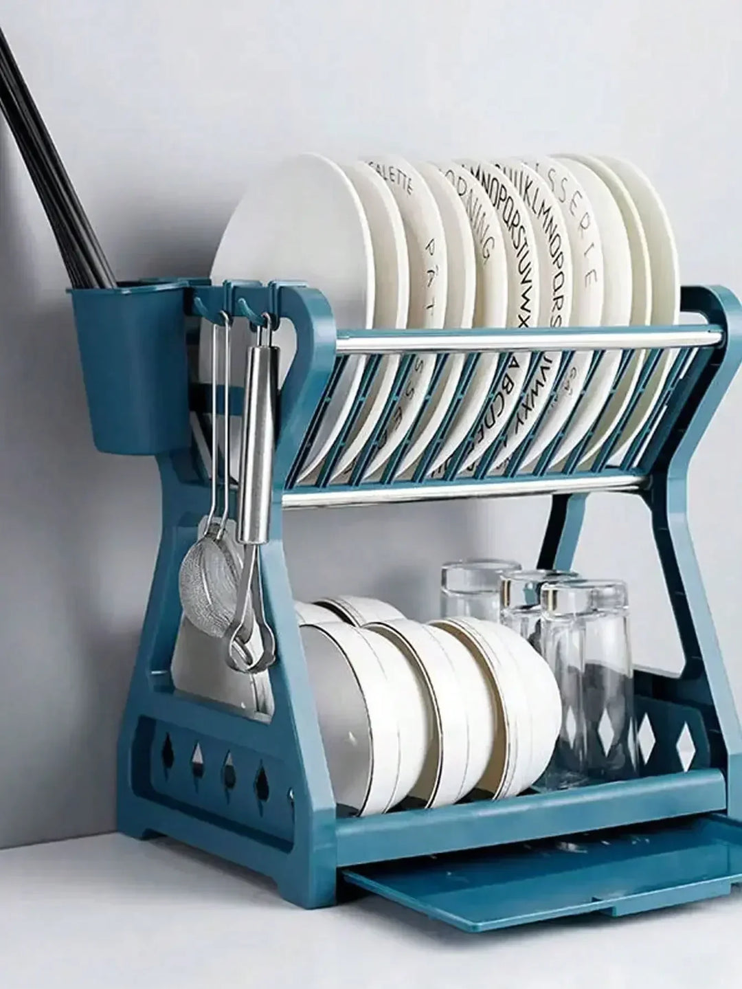 SpaceDry Égouttoir Pliable – Solution de Cuisine Intelligente et Gain de Place
