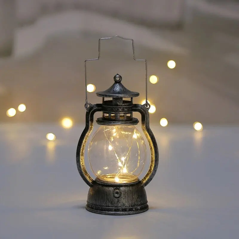 Lanterne RetroGlow Élégante – Éclairage Ambiant pour Intérieur et Extérieur