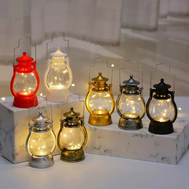 Lanterne RetroGlow Élégante – Éclairage Ambiant pour Intérieur et Extérieur