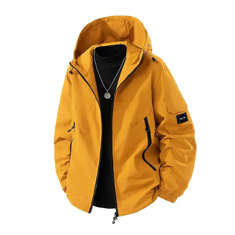 Veste de ski d'hiver pour homme avec capuche | Taille plus