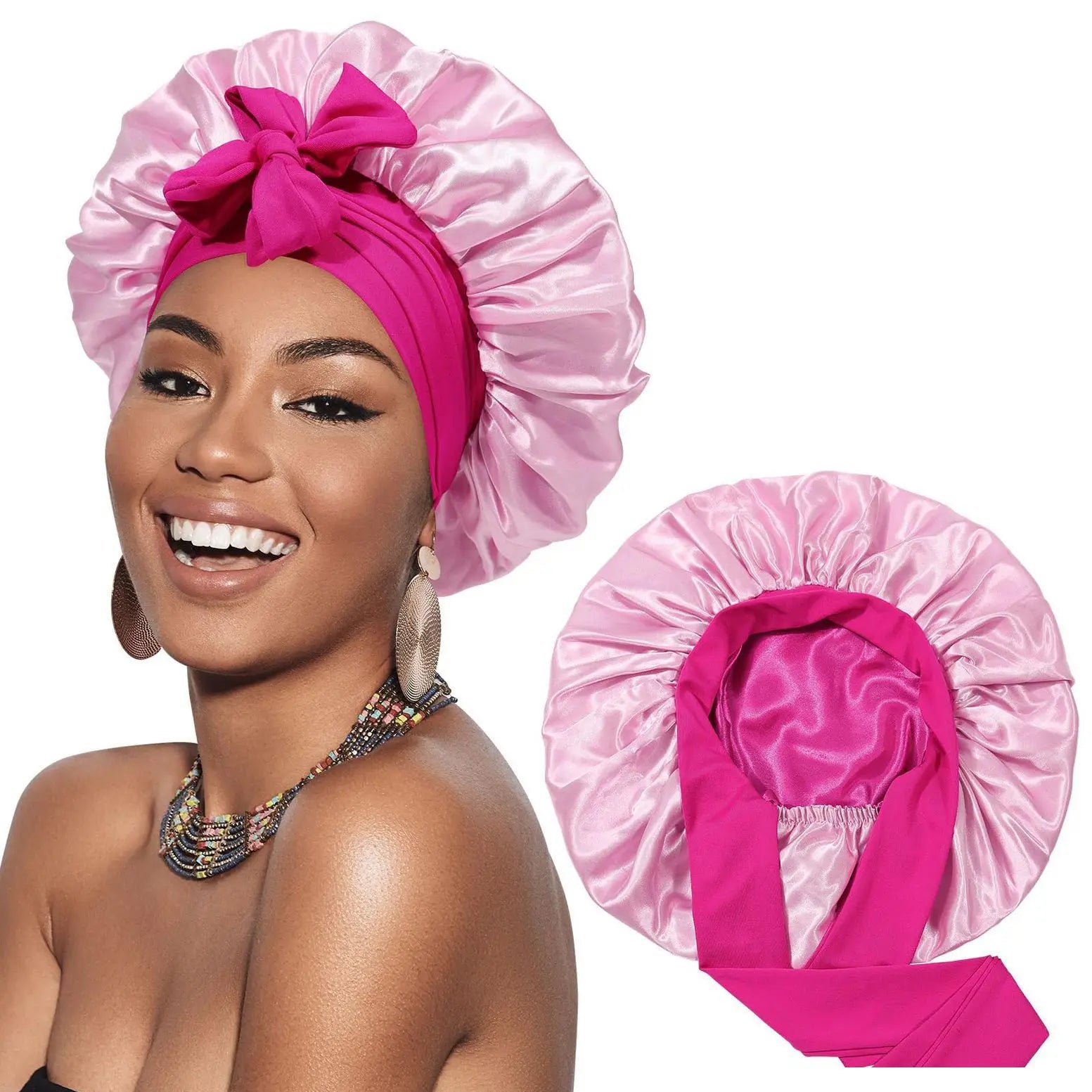 Jean - Luxueuse robe en satin pour protéger les cheveux et l'élégance