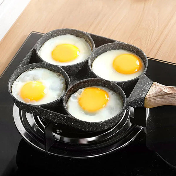 QuickCook - Poêle à frire avec plusieurs sections et poignée durable