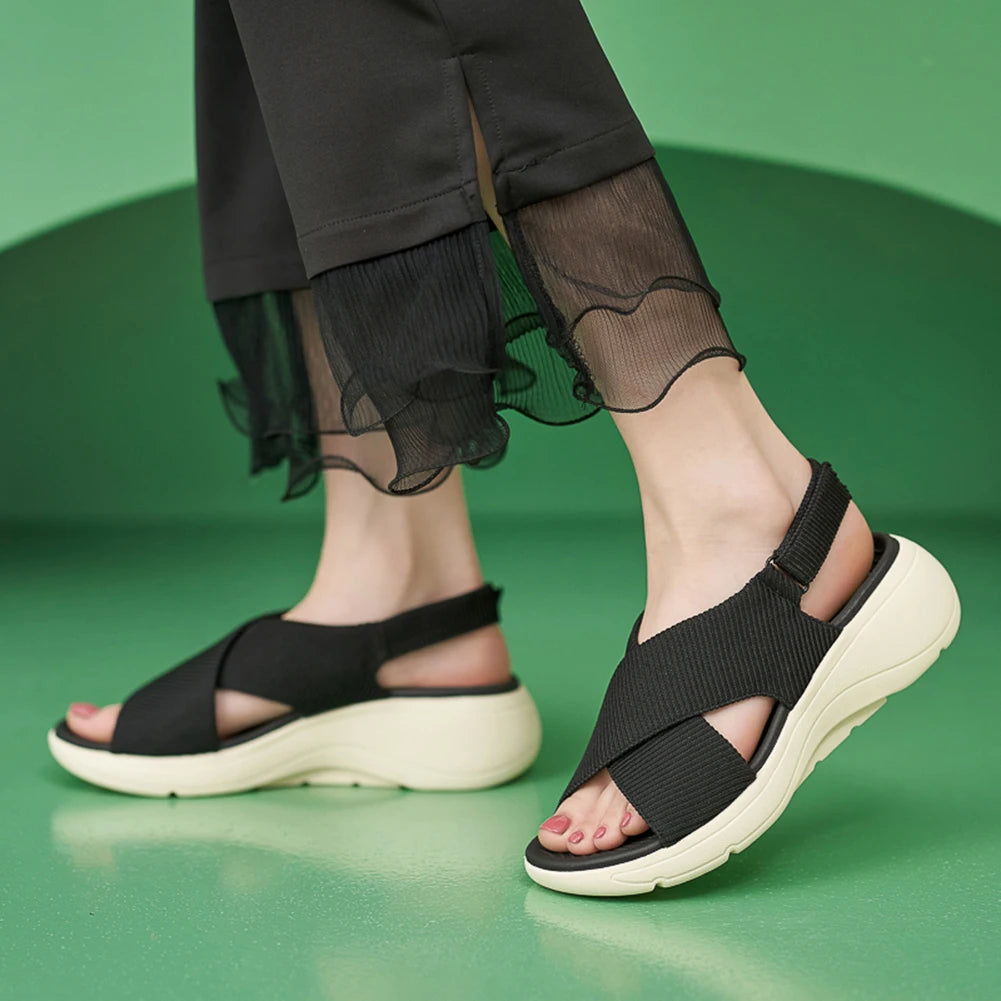 Vickie - Sandales compensées confortables pour femme