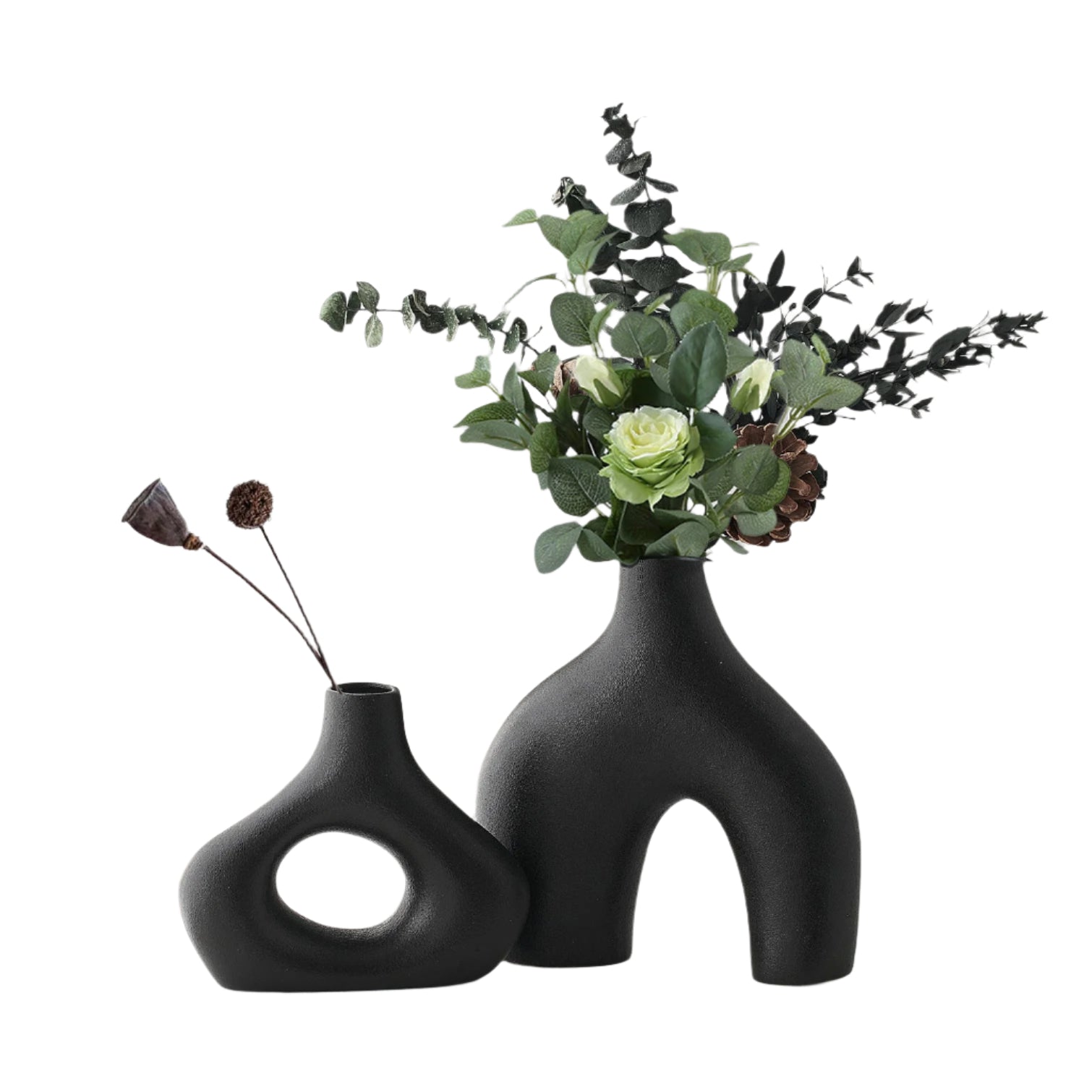 Vase en céramique Orbiform – Design rond minimaliste moderne