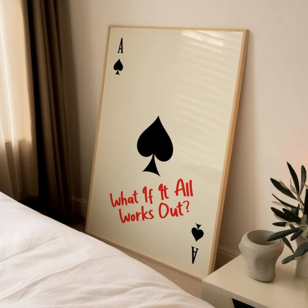 AceOptimism - Affiche minimaliste de motivation