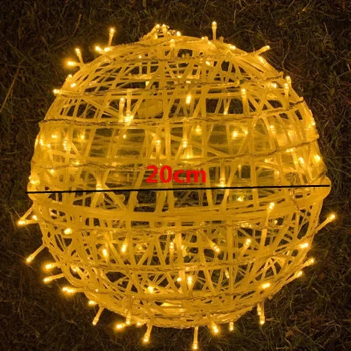 Lumières circulaires tressées pour une étincelle festive