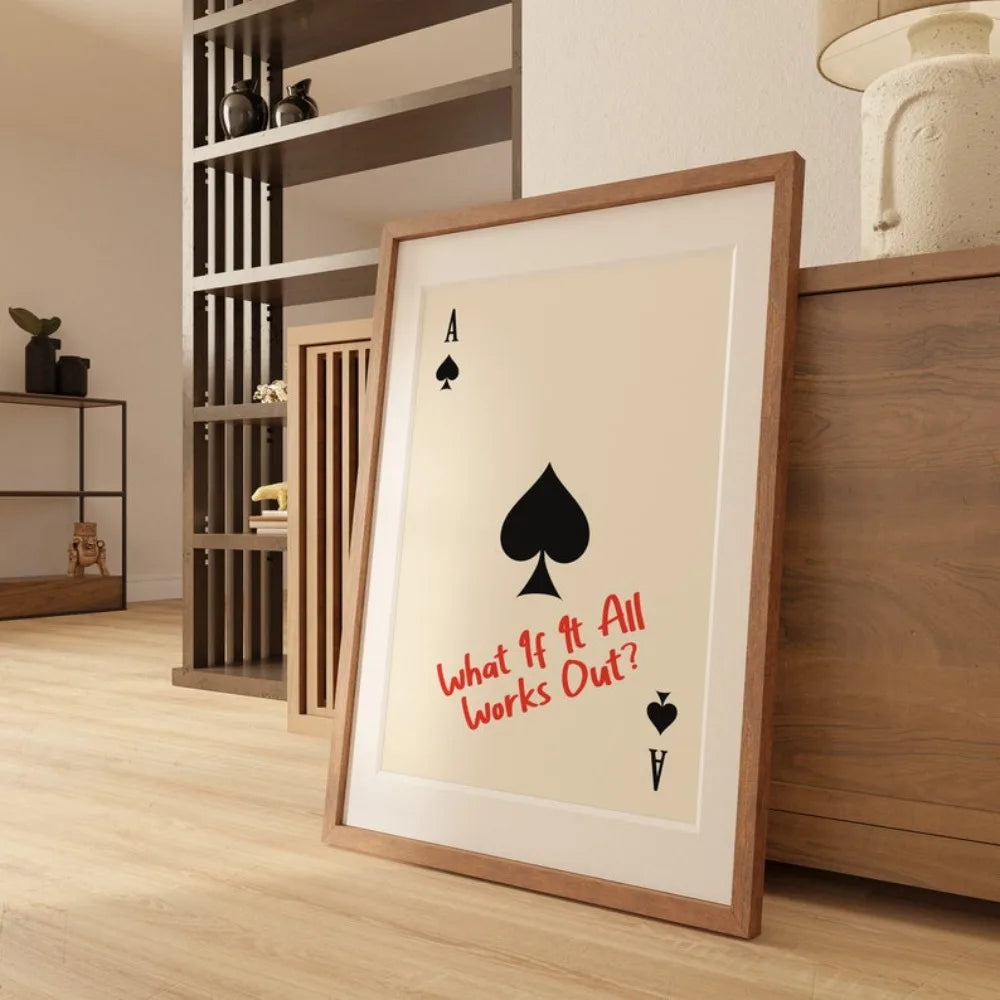 AceOptimism - Affiche minimaliste de motivation