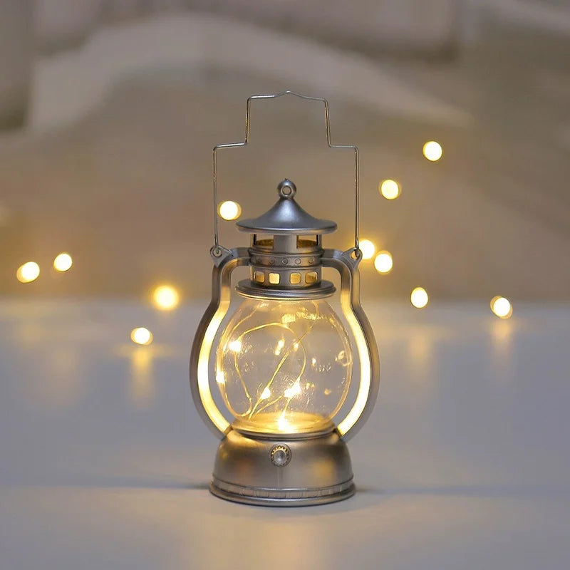 Lanterne RetroGlow Élégante – Éclairage Ambiant pour Intérieur et Extérieur