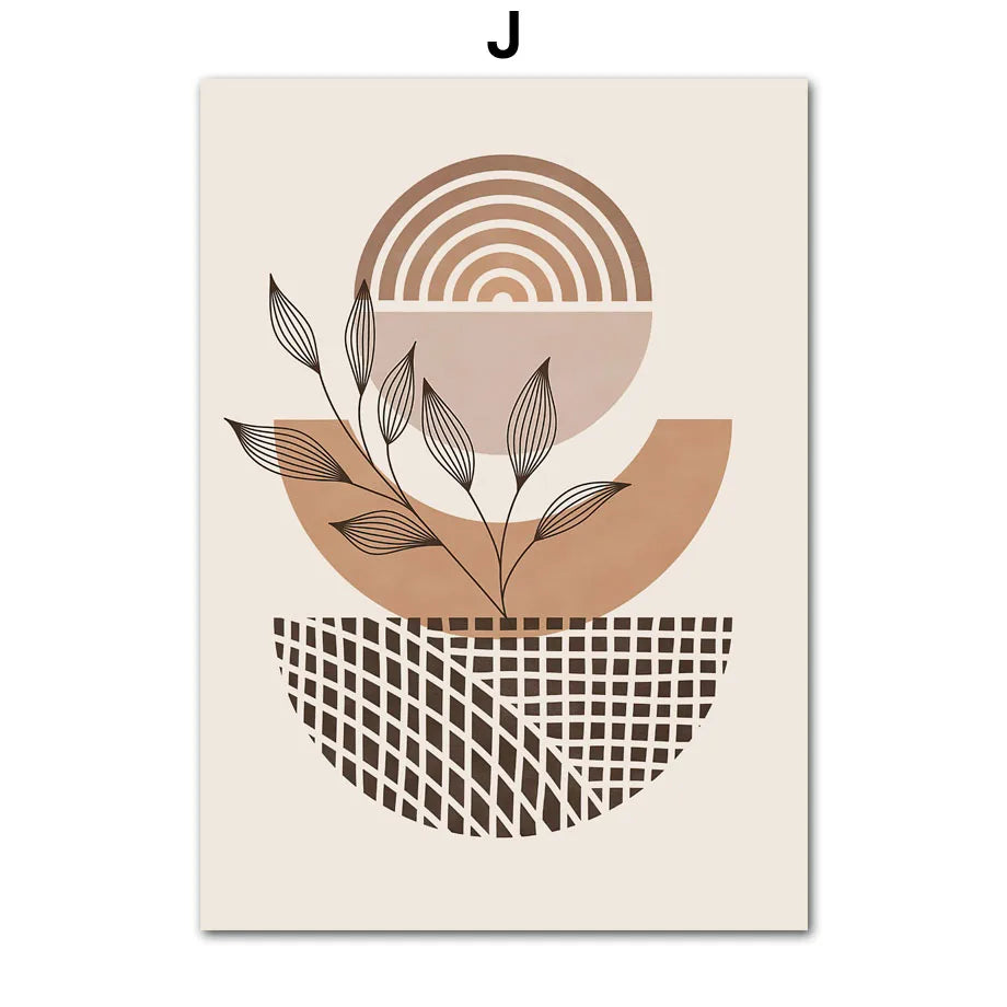 EarthEssence - Affiche murale minimaliste créative
