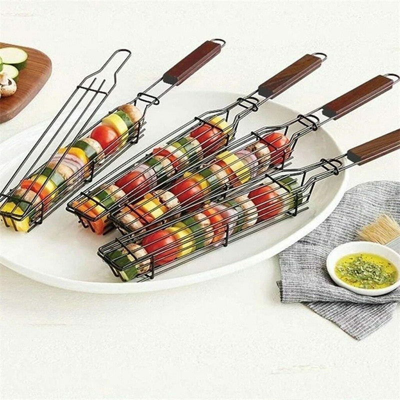 GrillMester Ensemble de Panier de Grill Premium avec Poignées Résistantes à la Chaleur