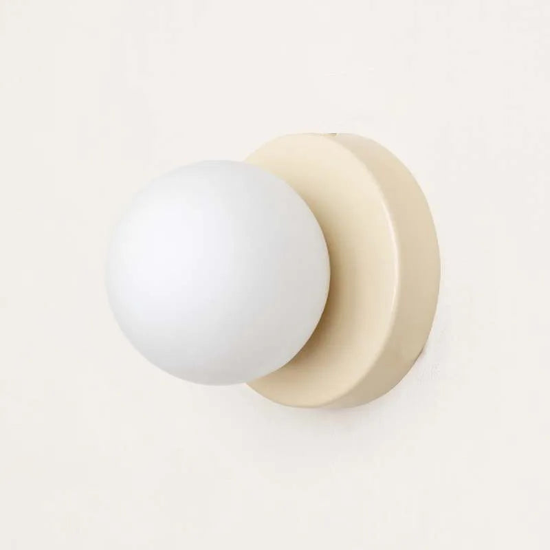 LumiGlobe - Lampe murale moderne avec bloc de verre du milieu du siècle