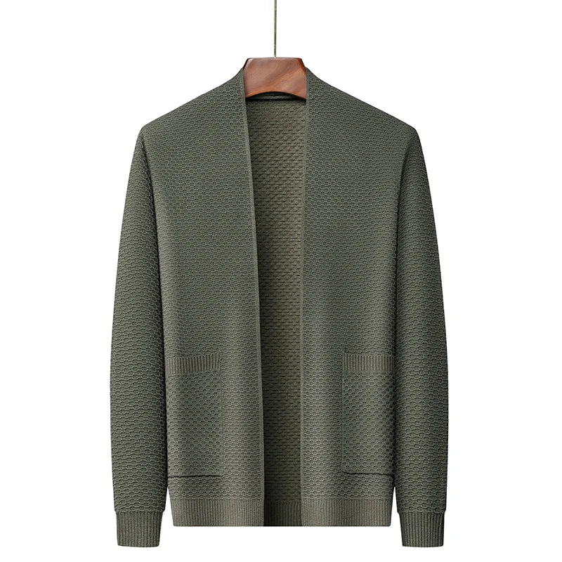 Matheo - Cardigan en maille ajusté avec poches