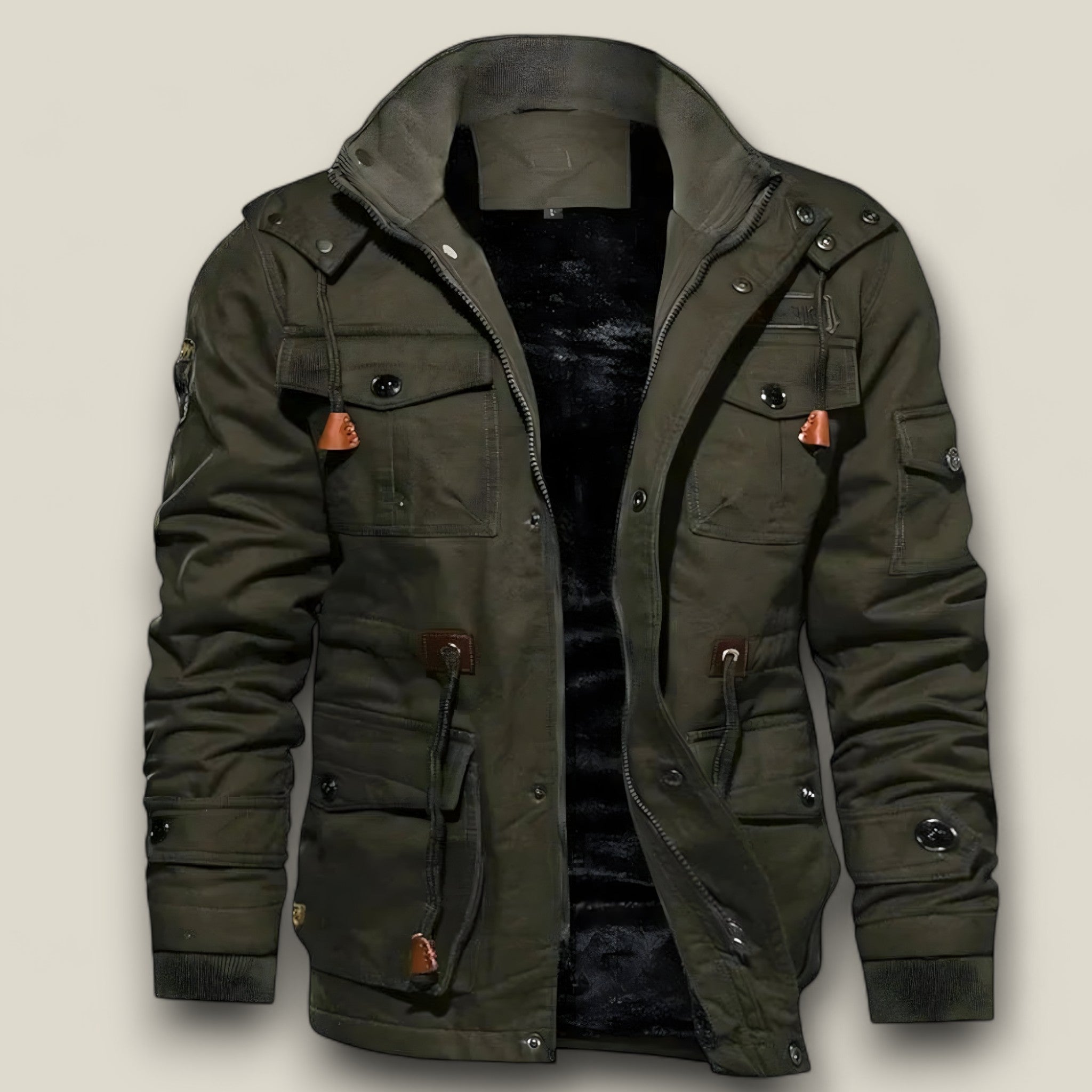 Stephen - Veste style parka tactique décontractée