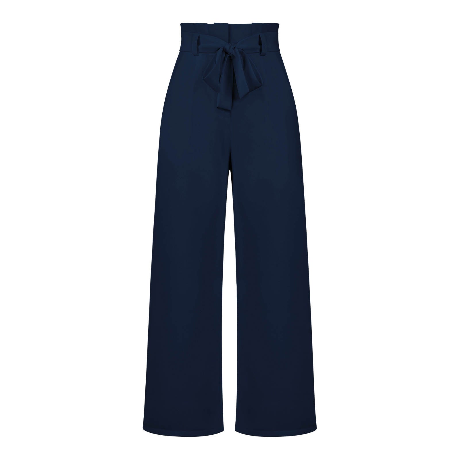 Sofie – Pantalon taille haute ajustable avec jambes larges