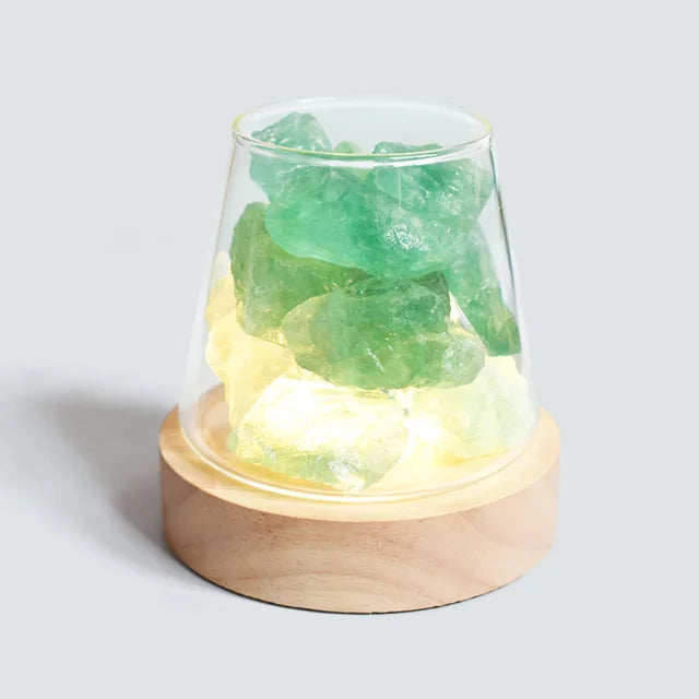 CrimsonEmber – Lampe de table en cristal éclairée