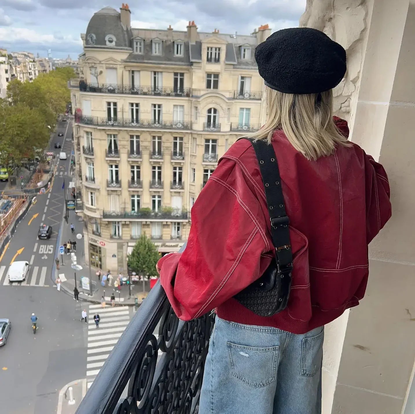 Vie | Veste surdimensionnée en cuir végétalien