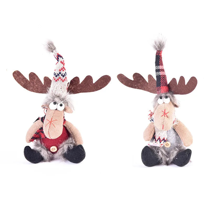 Ornements en peluche de Noël faits main