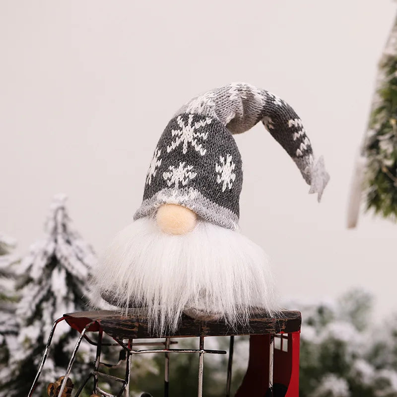 Poupée Gnome de Noël sans visage avec veilleuse