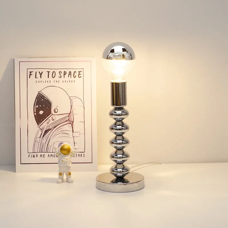 LumiSphere – Lampe de table moderne avec écran en verre miroir