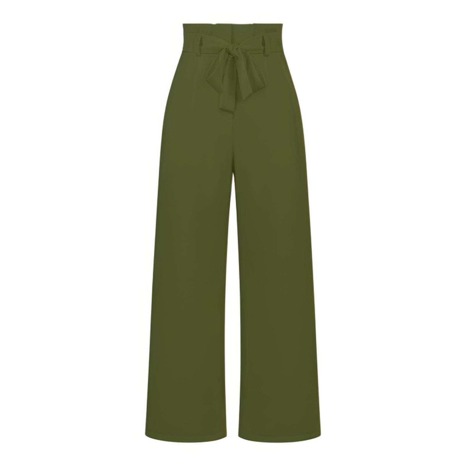 Sofie – Pantalon taille haute ajustable avec jambes larges