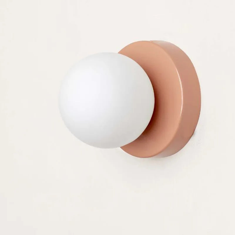 LumiGlobe - Lampe murale moderne avec bloc de verre du milieu du siècle
