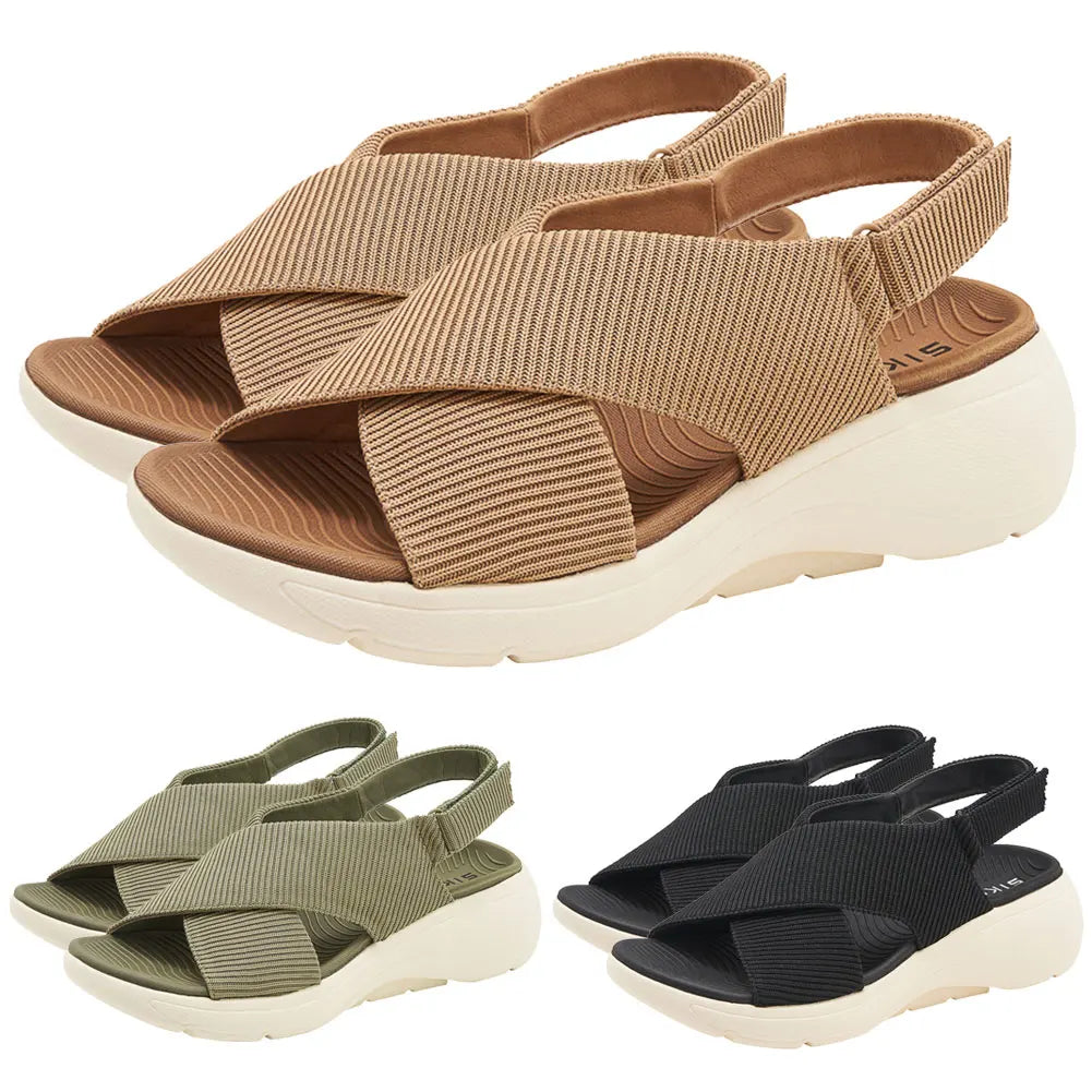 Vickie - Sandales compensées confortables pour femme