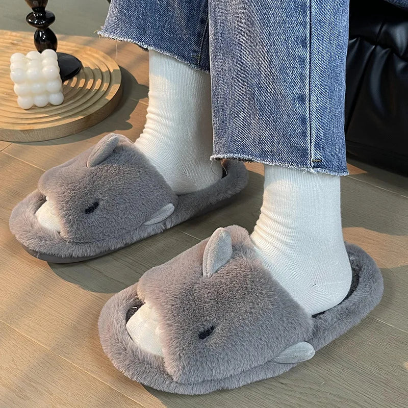 SharkSnug - Chaussons en peluche requin dessin animé pour enfants