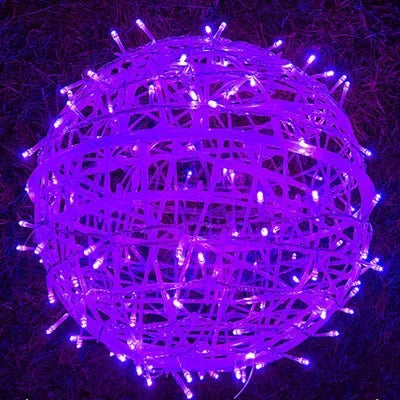 Lumières circulaires tressées pour une étincelle festive