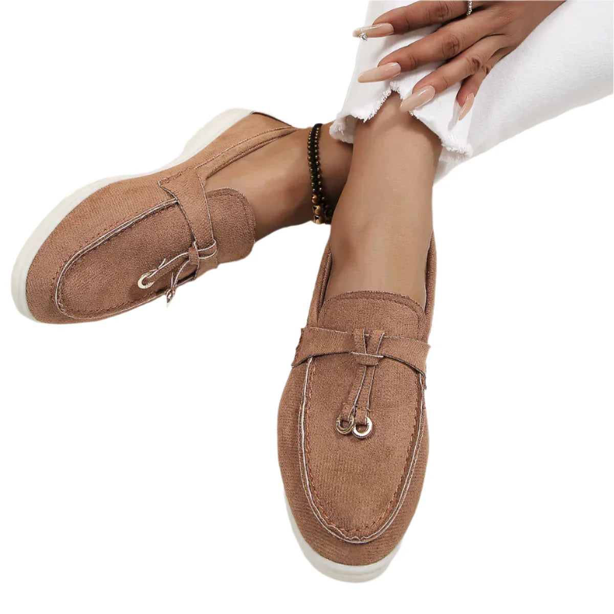 Sharon - Mocassins classiques à pampilles pour femmes