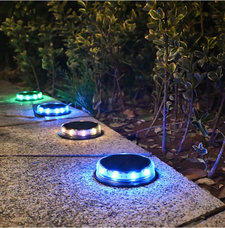 LumiColor - Lampes solaires multicolores pour le sol
