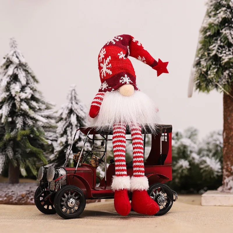 Poupée Gnome de Noël sans visage avec veilleuse
