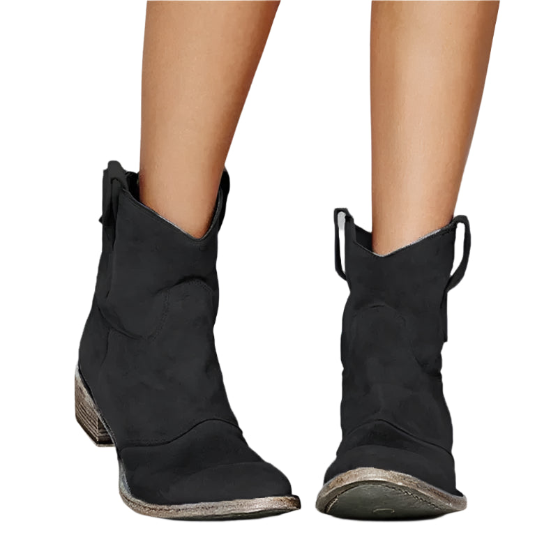 Bottes western vintage Rustler pour femmes – Style cowgirl confortable à mi-mollet