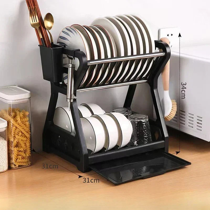 SpaceDry Égouttoir Pliable – Solution de Cuisine Intelligente et Gain de Place