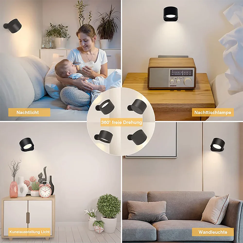 LumeGlow - Applique moderne avec contrôle de couleur et d'intensité lumineuse réglable
