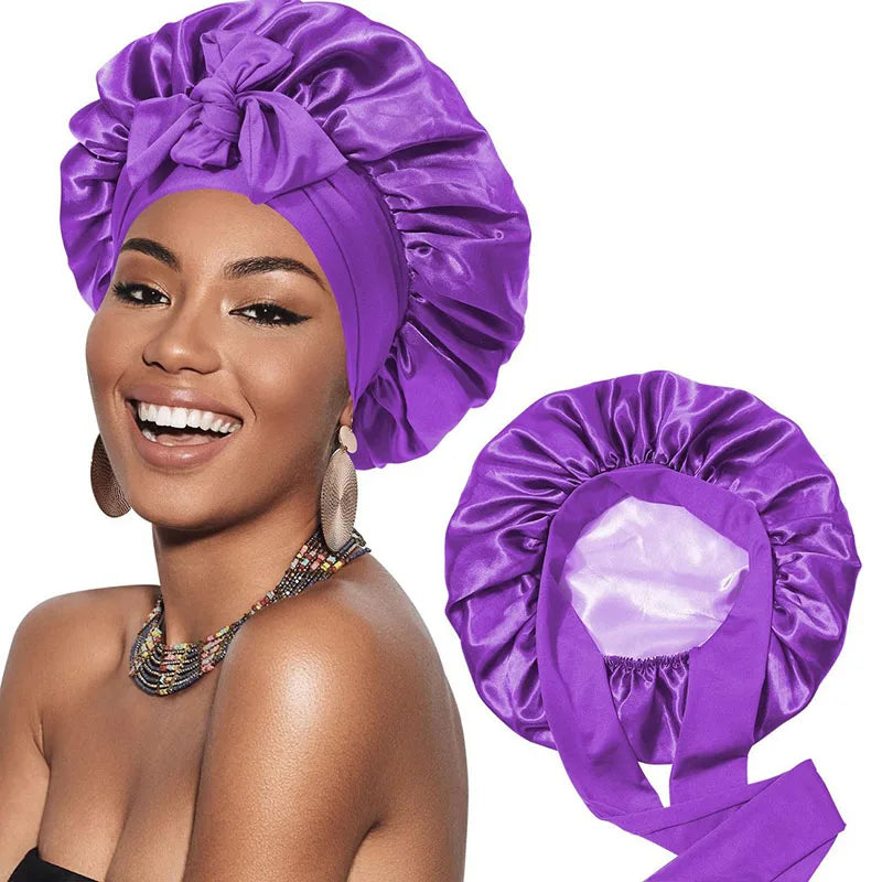 Jean - Luxueuse robe en satin pour protéger les cheveux et l'élégance