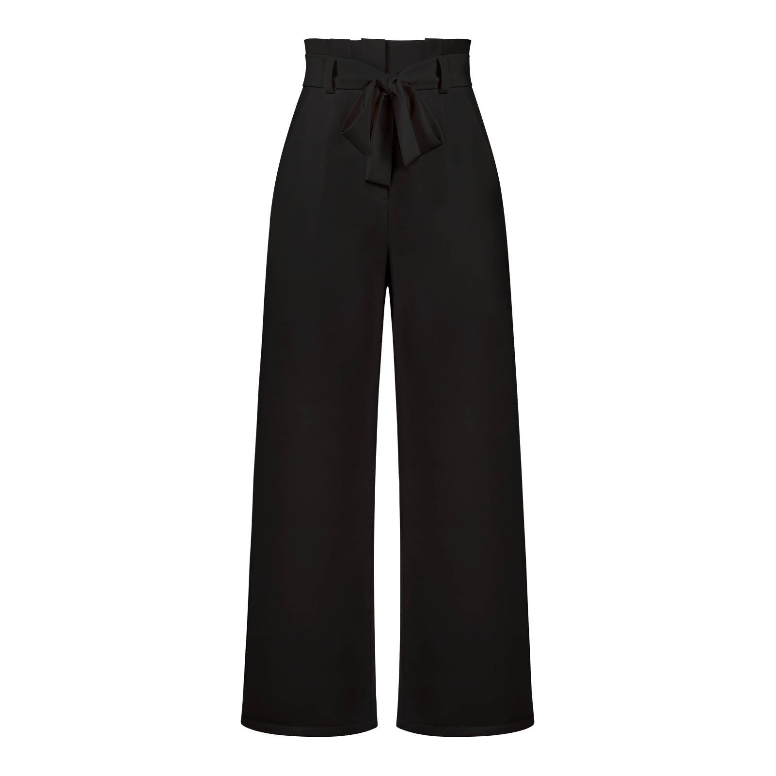 Sofie – Pantalon taille haute ajustable avec jambes larges