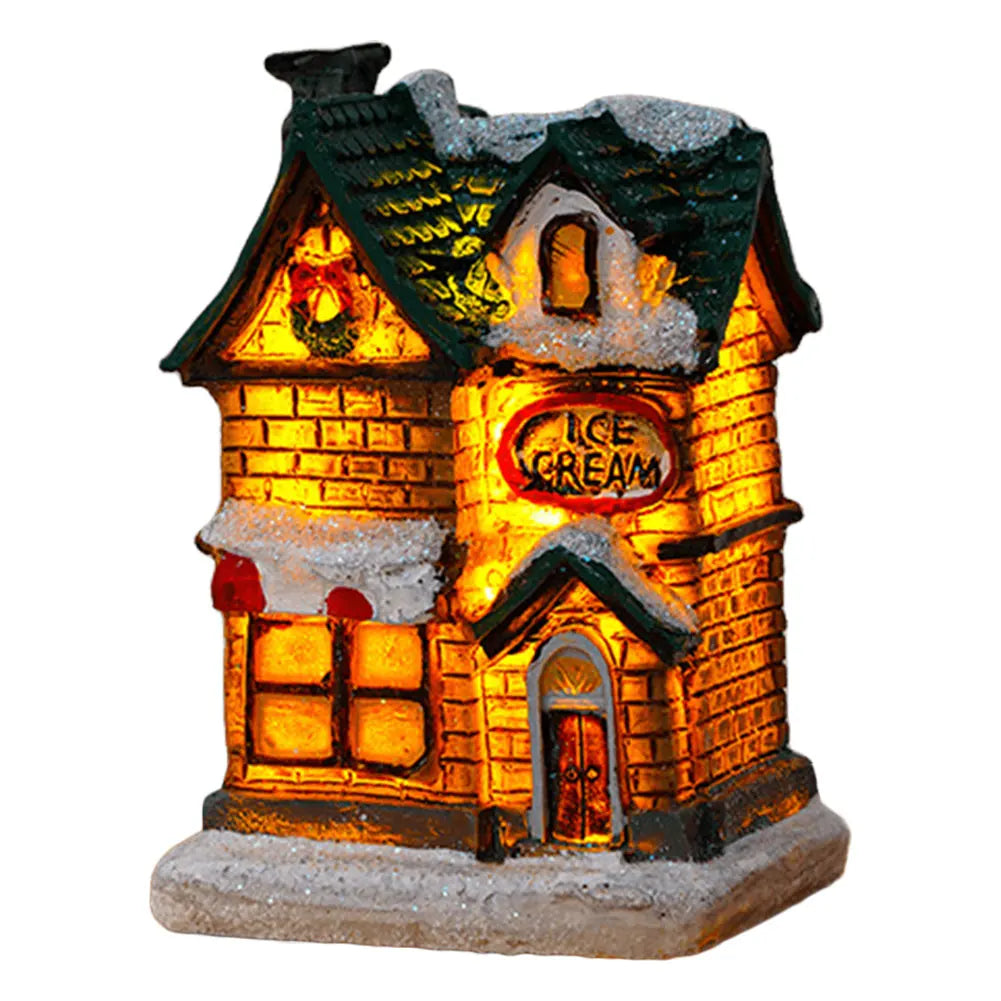 Maison de village de vacances illuminée