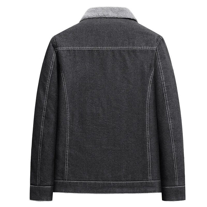 Veste en denim doublée en polaire avec fermeture éclair Lucas